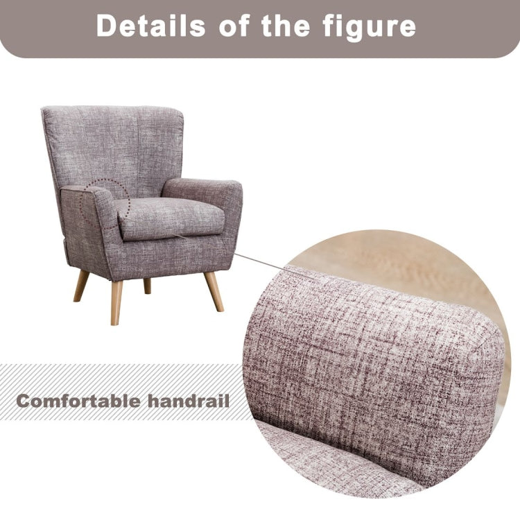 [US Warehouse] Fabric Armchair, Size: 26 x 25.4 x 37 inch