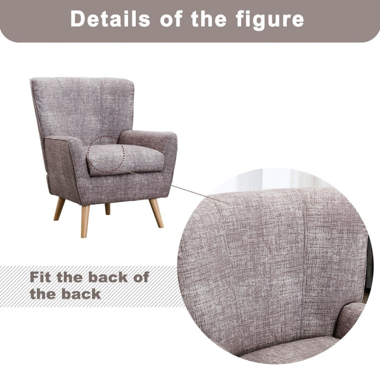 [US Warehouse] Fabric Armchair, Size: 26 x 25.4 x 37 inch