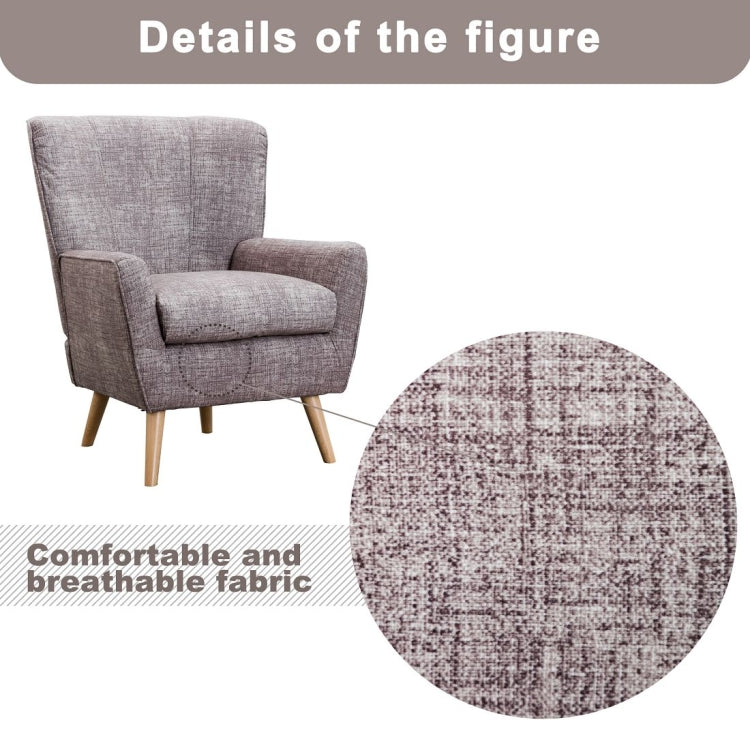 [US Warehouse] Fabric Armchair, Size: 26 x 25.4 x 37 inch