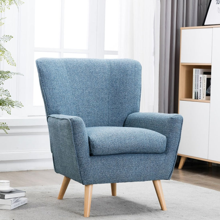 [US Warehouse] Bedroom Fabric Reading Chair, Size: 26x25.4x37 inch
