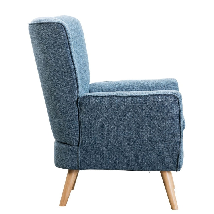[US Warehouse] Bedroom Fabric Reading Chair, Size: 26x25.4x37 inch