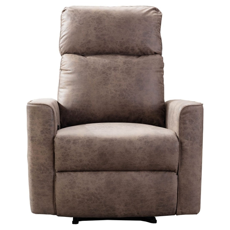 [US Warehouse] Family Manual Soft Cloth Recliner, Size: 33x35.4x41 inch