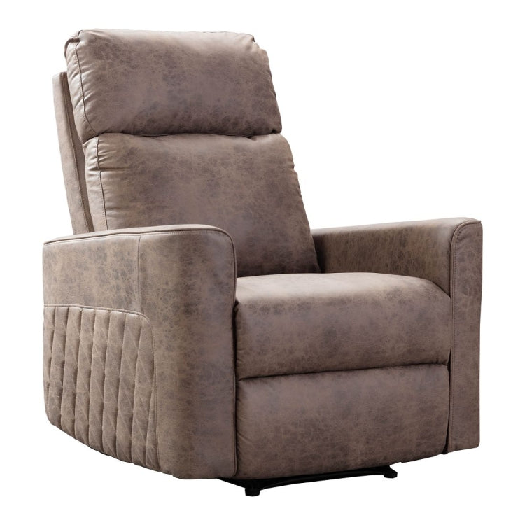 [US Warehouse] Family Manual Soft Cloth Recliner, Size: 33x35.4x41 inch