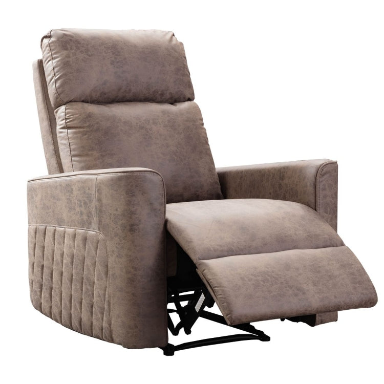 [US Warehouse] Family Manual Soft Cloth Recliner, Size: 33x35.4x41 inch