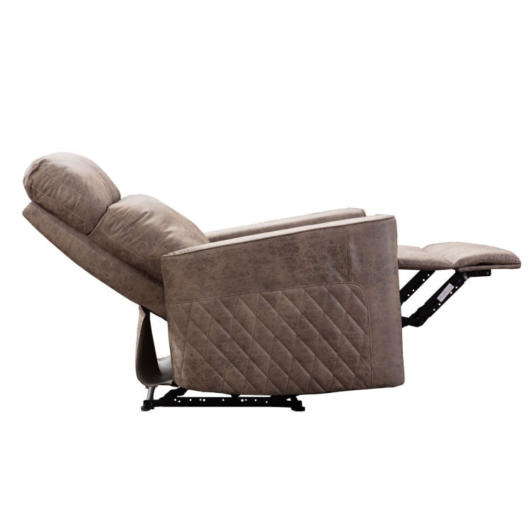 [US Warehouse] Family Manual Soft Cloth Recliner, Size: 33x35.4x41 inch