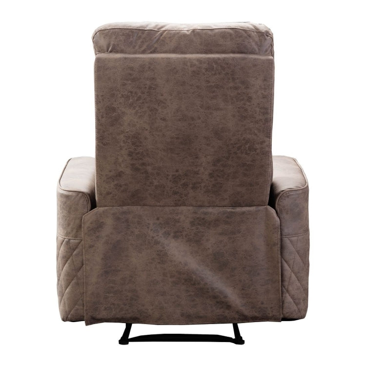 [US Warehouse] Family Manual Soft Cloth Recliner, Size: 33x35.4x41 inch