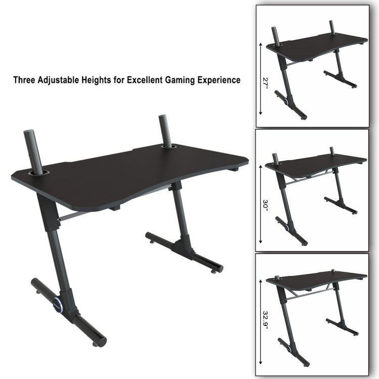 [US Warehouse] Game Table with 1 Cup Holder, Size: 43.3x23.6x 27(30-32) inch