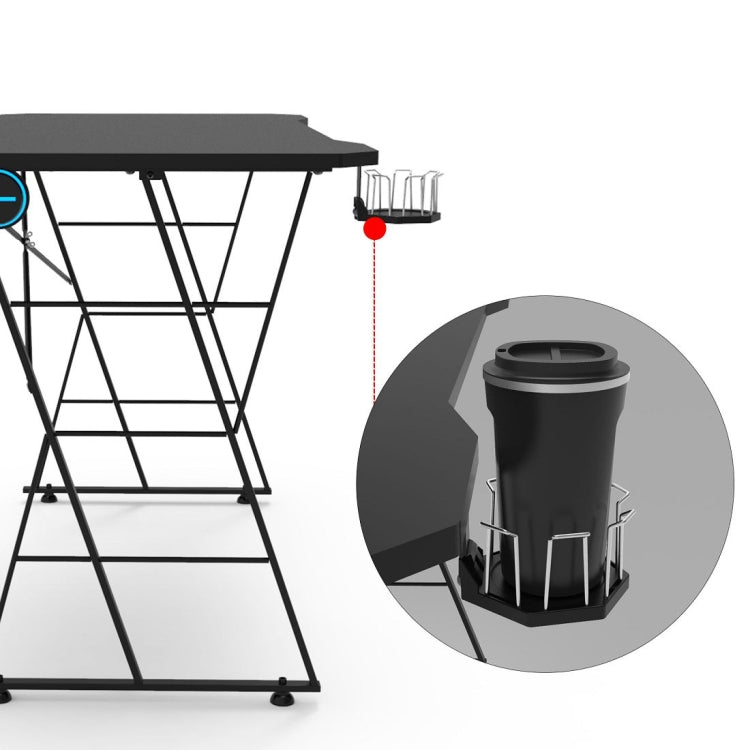 [US Warehouse] Metal+PB Game Table with 1 Cup Holder, Size: 47.24x23.62x30.71 inch