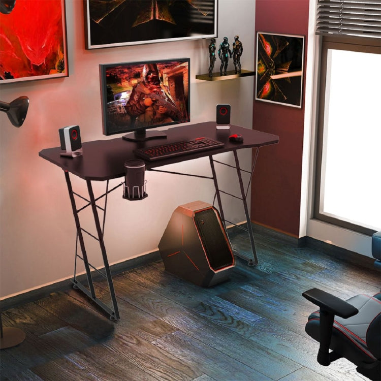 [US Warehouse] Metal+PB Game Table with 1 Cup Holder, Size: 47.24x23.62x30.71 inch