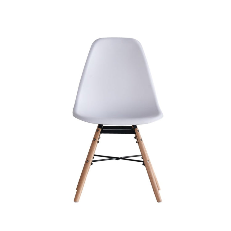 [US Warehouse] 4 PCS Simple Retro Plastic Lounge Chair, Size: 19.29x18.11x32.28 inch