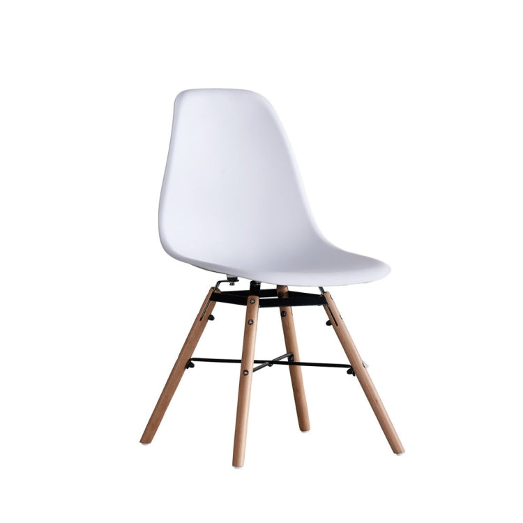[US Warehouse] 4 PCS Simple Retro Plastic Lounge Chair, Size: 19.29x18.11x32.28 inch