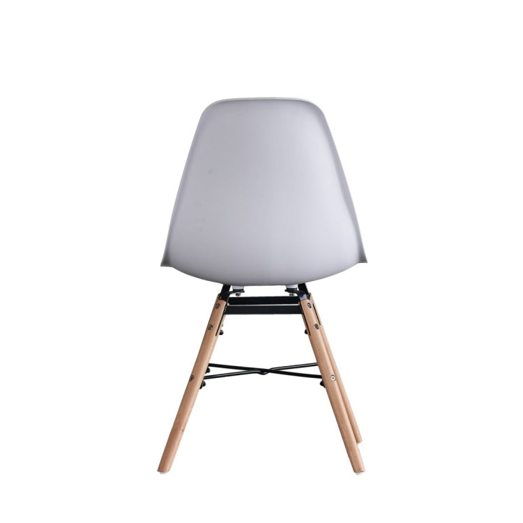 [US Warehouse] 4 PCS Simple Retro Plastic Lounge Chair, Size: 19.29x18.11x32.28 inch