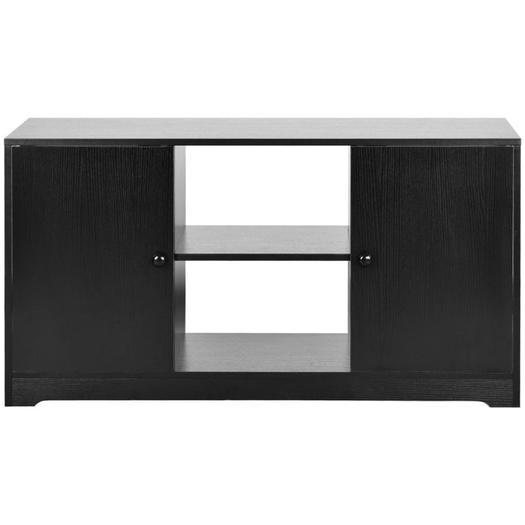 [UK Warehouse] 43 inch TV Storage Cabinet TV Table with 2 Doors and Shelves (Black)