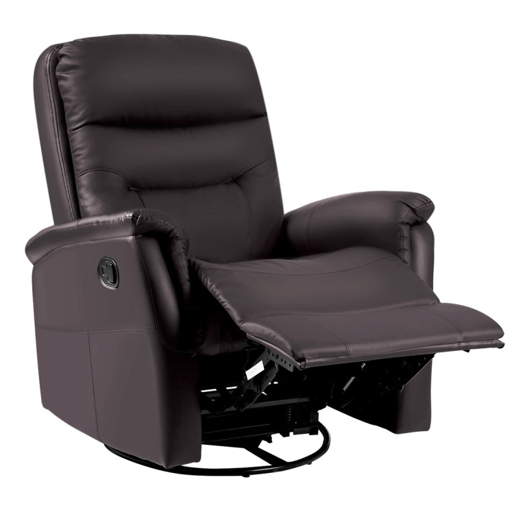 [UK Warehouse] Home Theater Leather Sofa Recliner 360 Degree Swivel Armchair (Brown)