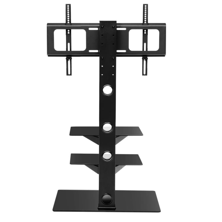 [UK Warehouse] TV Stand Unit Curved Tempered Black Glass Modern Glass Table Televisions for 32-65 inch Wide Plasma/LCD/LED/3D