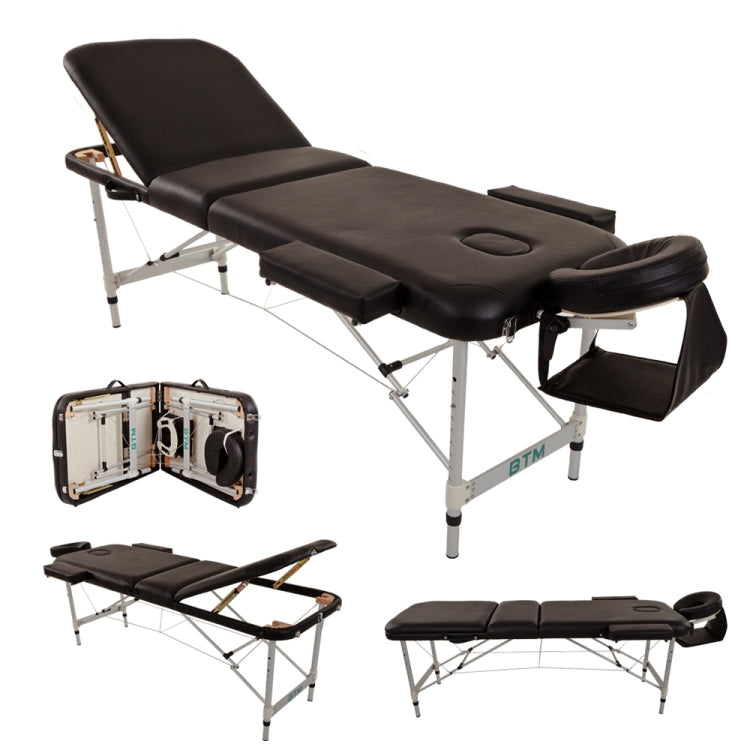[UK Warehouse] Portable Foldable PU Massage Bed Sofa Bed(Black)