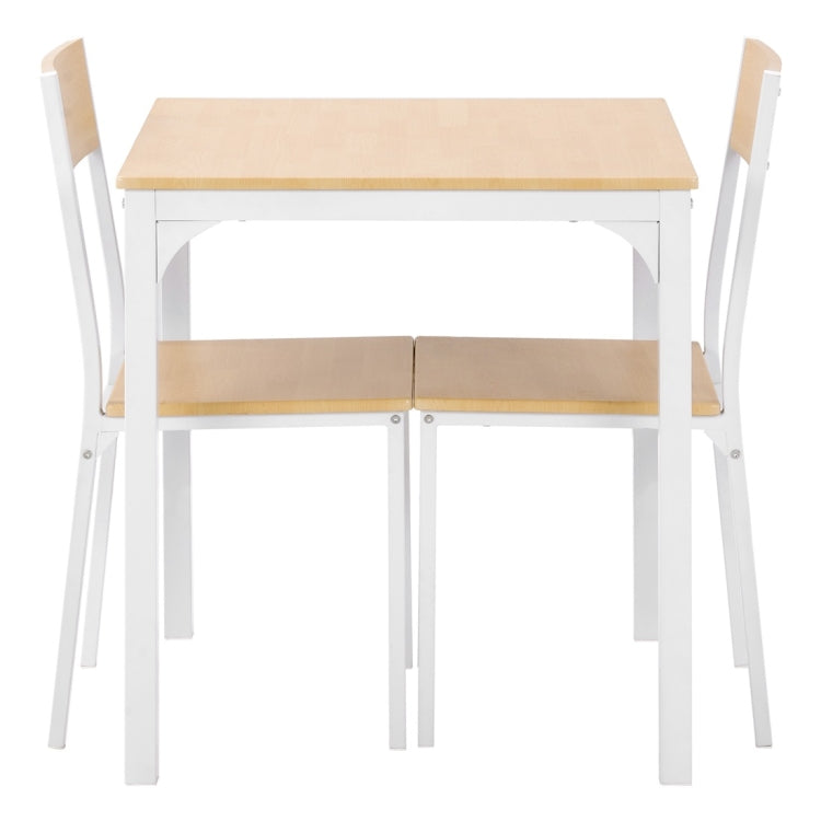 [UK Warehouse] Dining Table and 2 Chairs Wooden Steel Frame Kitchen Dining Table Set