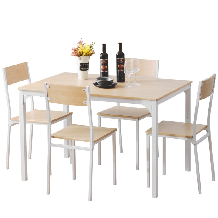 [UK Warehouse] Industrial Style Retro Kitchen Dining Table and 4 Chairs Set