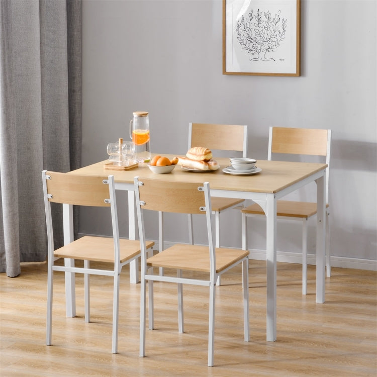 [UK Warehouse] Industrial Style Retro Kitchen Dining Table and 4 Chairs Set