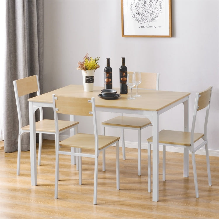 [UK Warehouse] Industrial Style Retro Kitchen Dining Table and 4 Chairs Set