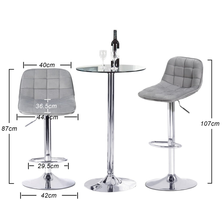 [UK Warehouse] Adjustable Height  Bar Stools with Backrest for Breakfast Bar, Counter, Kitchen
