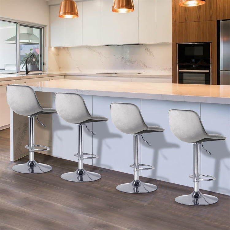 [UK Warehouse] Adjustable Height  Bar Stools with Backrest for Breakfast Bar, Counter, Kitchen