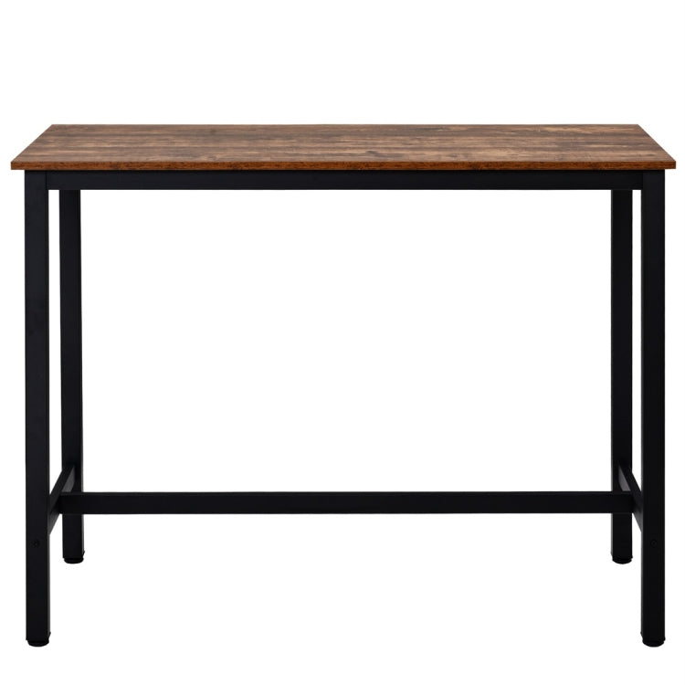 [UK Warehouse] Industrial Dining Bar Table With Metal Frame for kitchen/Restaurant/Living Room, Size: 120x60x90cm