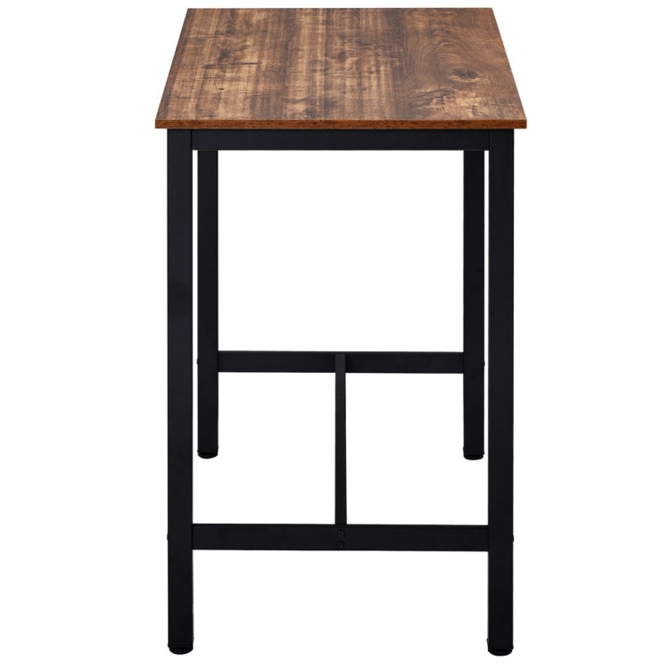 [UK Warehouse] Industrial Dining Bar Table With Metal Frame for kitchen/Restaurant/Living Room, Size: 120x60x90cm