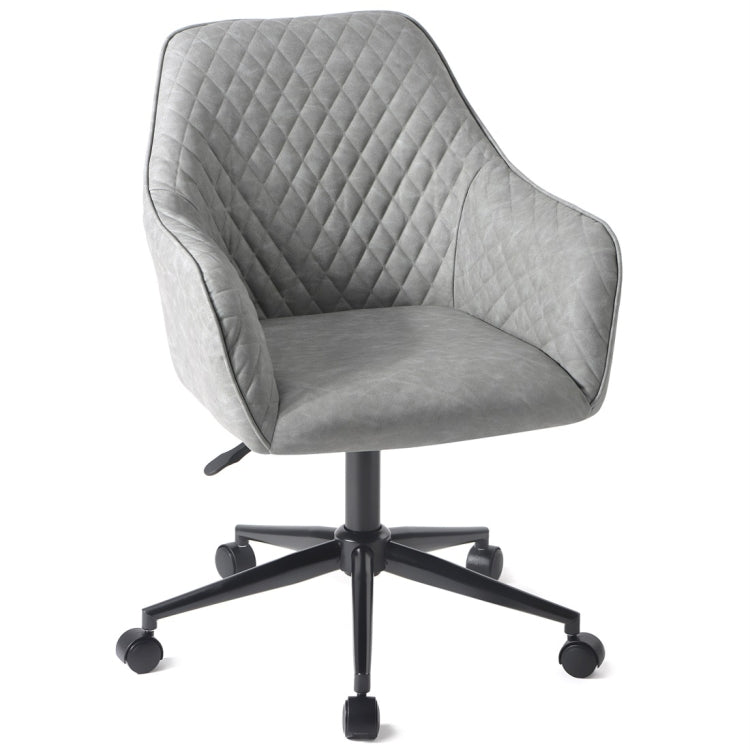 [UK Warehouse] Home Office Retro PU Leather Desk Chair Swivel Chair