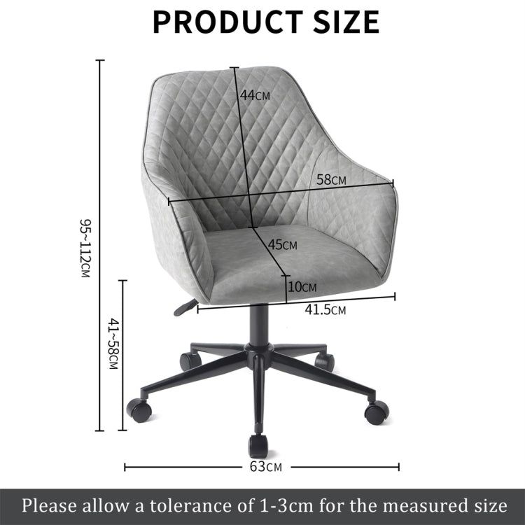 [UK Warehouse] Home Office Retro PU Leather Desk Chair Swivel Chair