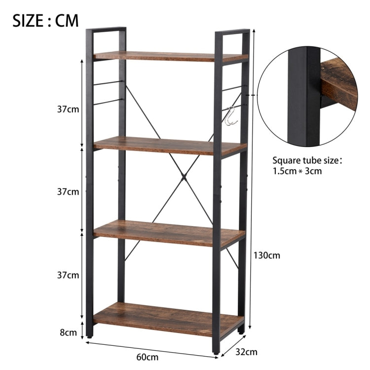 [UK Warehouse] Office Living Room Bookcase 4-layer Bookshelf Storage Shelf