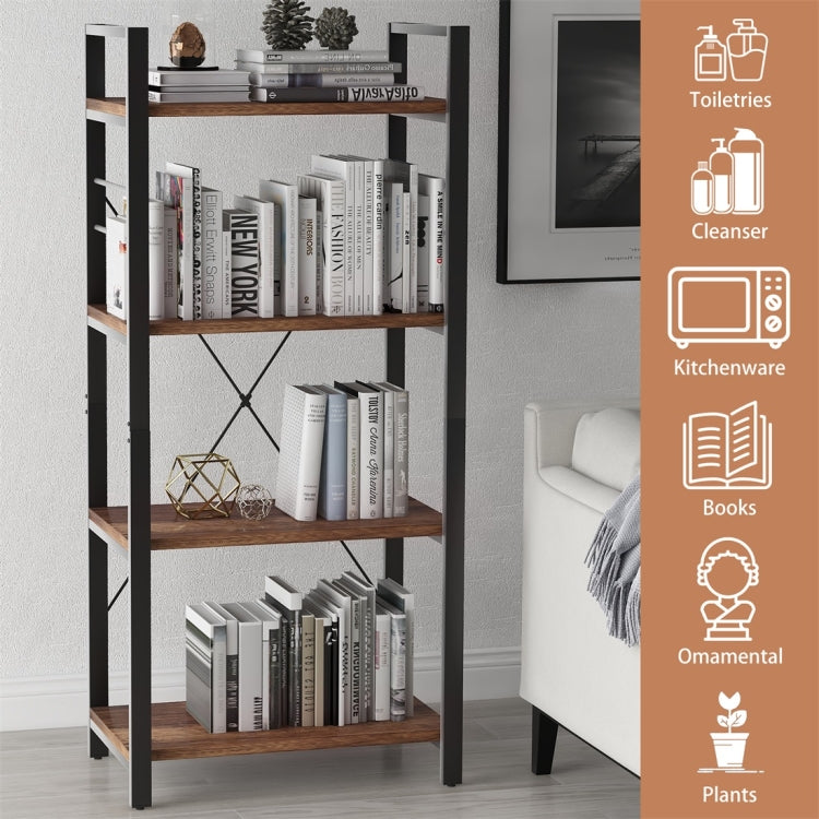 [UK Warehouse] Office Living Room Bookcase 4-layer Bookshelf Storage Shelf
