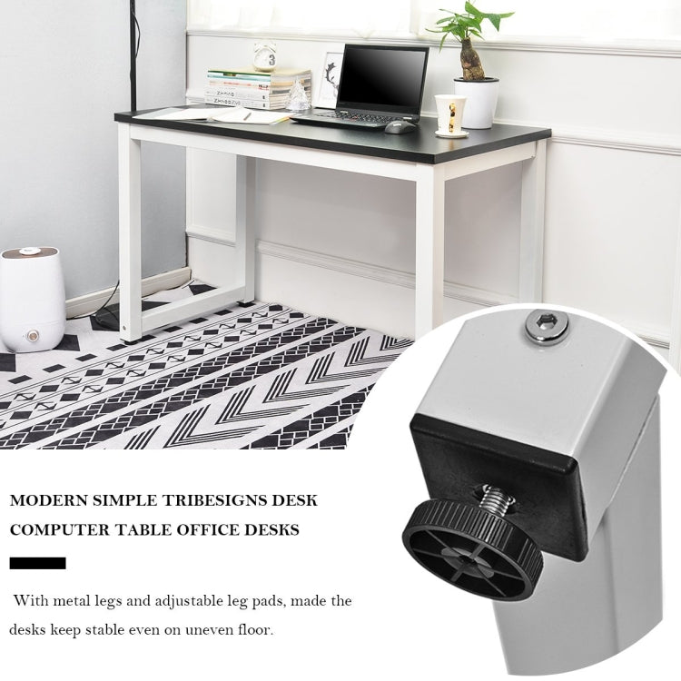 [UK Warehouse] Modern Simple Design Computer Desk Table Workstation for Small Space Place Home Office(Black)