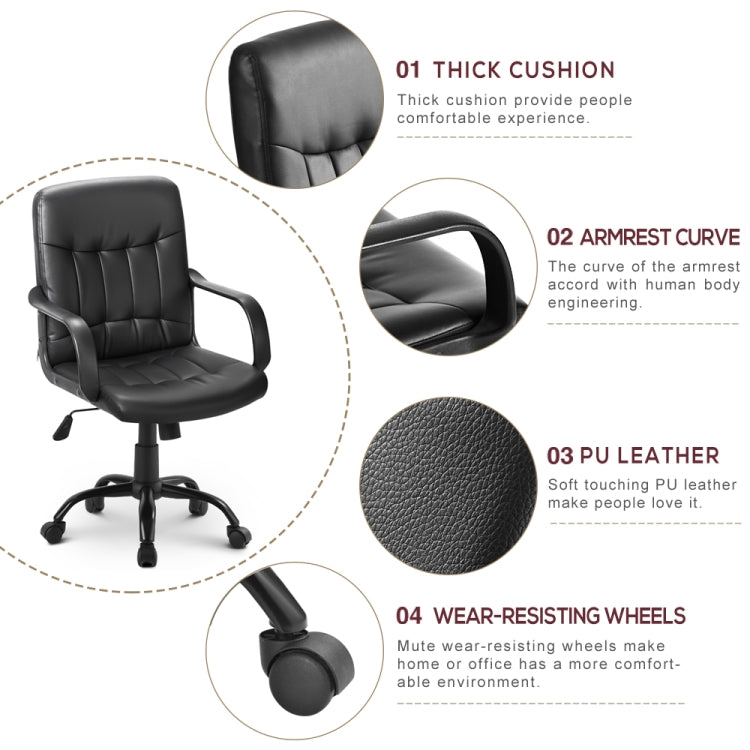 [UK Warehouse] Adjustable Height High Back Mesh Desk Swivel Chair for Home Office