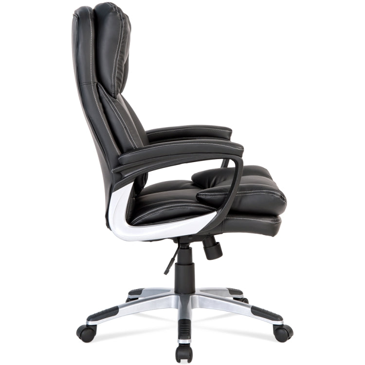 [UK Warehouse] High-Back Executive Desk Chair Black PU Leather PC Computer Office Chair