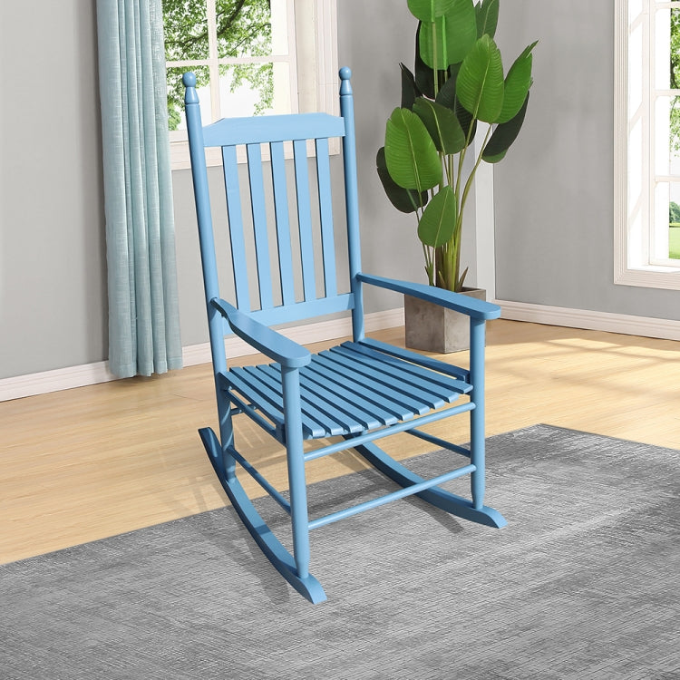 [US Warehouse] Indoor and Outdoor Universal Solid Wood Rocking Chairs with Armrests, Size: 46.5 x 33.5 x 26 inch