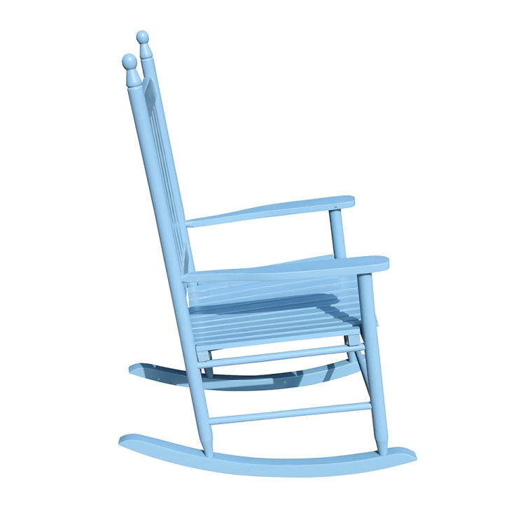 [US Warehouse] Indoor and Outdoor Universal Solid Wood Rocking Chairs with Armrests, Size: 46.5 x 33.5 x 26 inch
