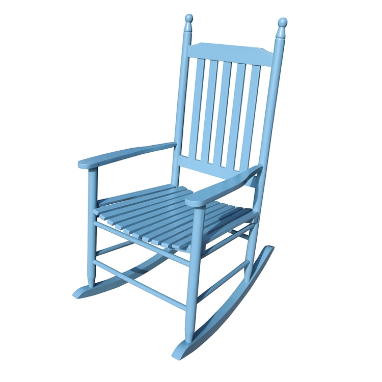 [US Warehouse] Indoor and Outdoor Universal Solid Wood Rocking Chairs with Armrests, Size: 46.5 x 33.5 x 26 inch