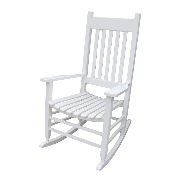 [US Warehouse] Indoor and Outdoor Universal Solid Wood Rocking Chairs with Armrests, Size: 46.5 x 33.5 x 26 inch
