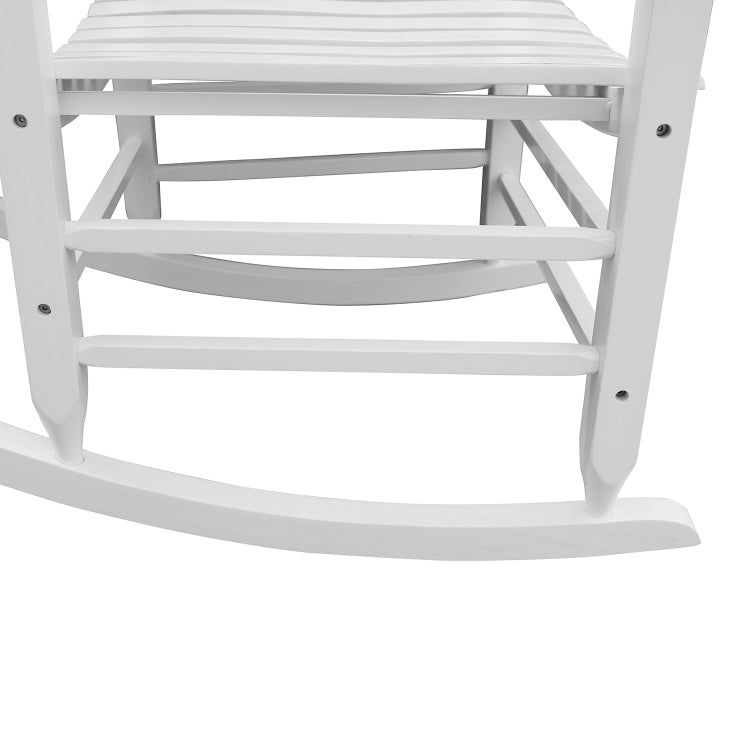 [US Warehouse] Indoor and Outdoor Universal Solid Wood Rocking Chairs with Armrests, Size: 46.5 x 33.5 x 26 inch