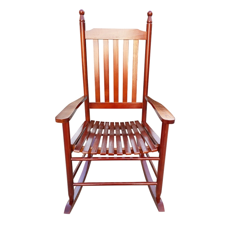 [US Warehouse] Indoor and Outdoor Universal Solid Wood Rocking Chairs with Armrests, Size: 46.5 x 33.5 x 26 inch