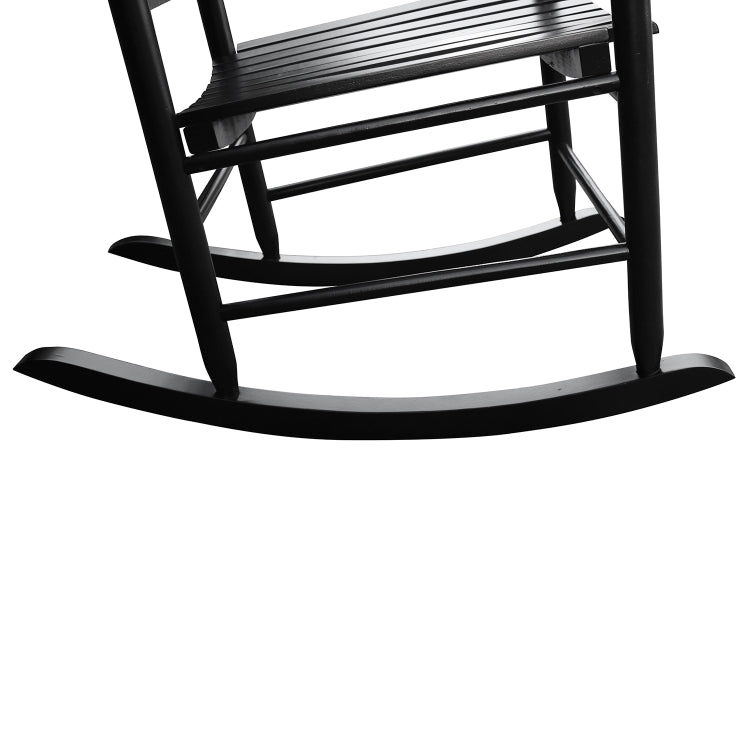 [US Warehouse] Indoor and Outdoor Universal Solid Wood Rocking Chairs with Armrests, Size: 45.25 x 32.9 x 24.5 inch
