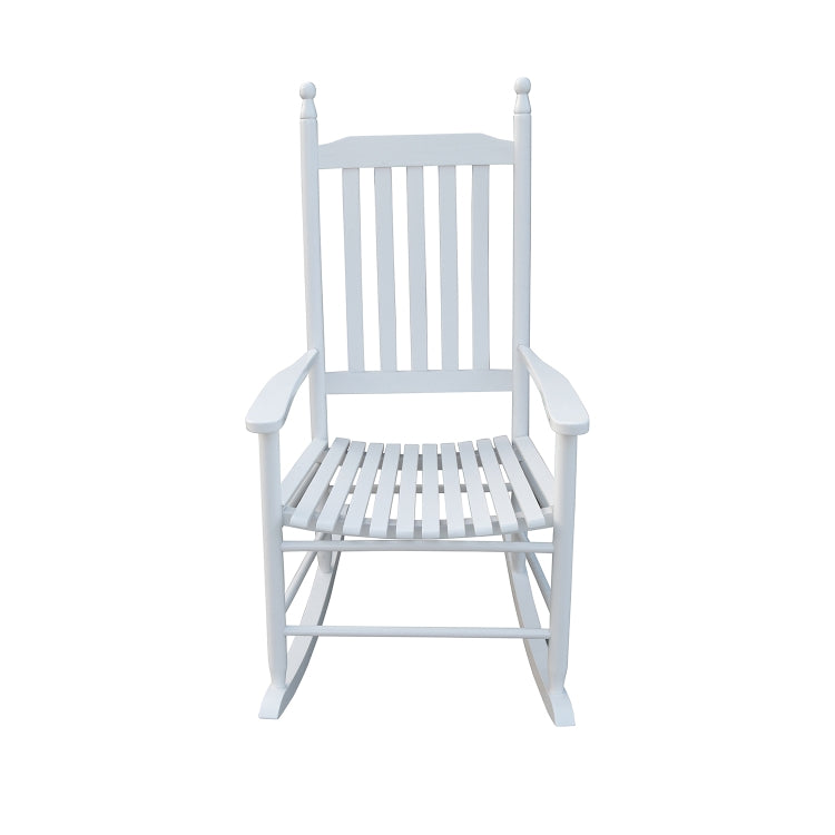 [US Warehouse] Indoor and Outdoor Universal Solid Wood Rocking Chairs with Armrests, Size: 45.25 x 32.9 x 24.5 inch