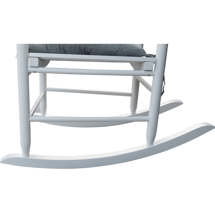 [US Warehouse] Indoor and Outdoor Universal Solid Wood Rocking Chairs with Armrests, Size: 45.25 x 32.9 x 24.5 inch
