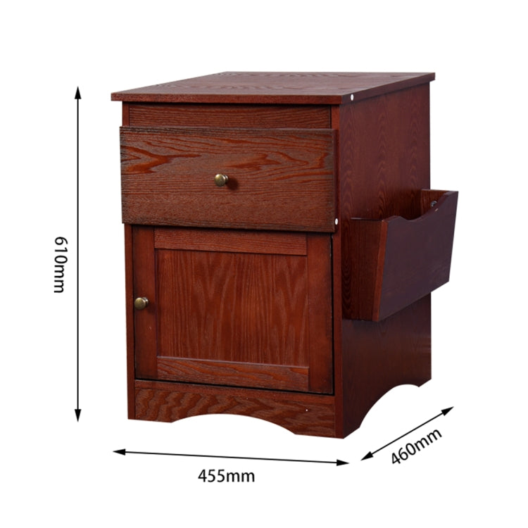 [US Warehouse] Bedroom Furniture Bedside Storage Cabinet Multifunctional Drawer Cabinet, Size: 61x45.5x46cm