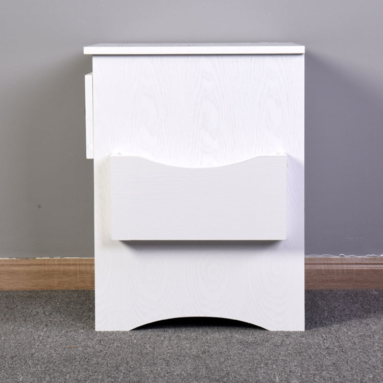 [US Warehouse] Bedroom Furniture Bedside Cabinet Space Saver Drawer Storage Cabinet with Magazine Rack, Size: 45.8x45.8x59.5cm