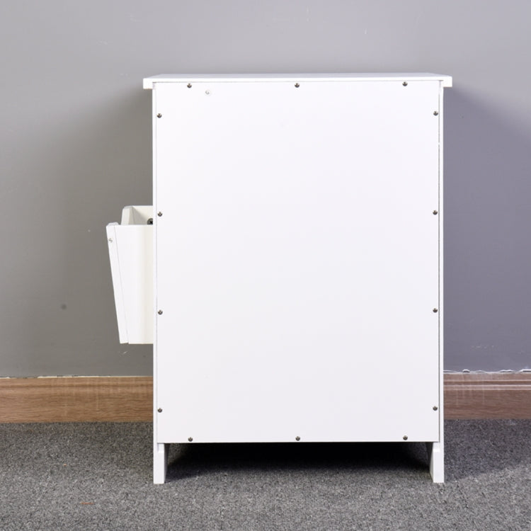 [US Warehouse] Bedroom Furniture Bedside Cabinet Space Saver Drawer Storage Cabinet with Magazine Rack, Size: 45.8x45.8x59.5cm
