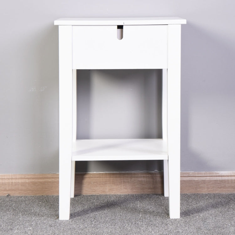 [US Warehouse] Bathroom Floor-standing Storage Table with a Drawer, Size: 41.4x32x65cm