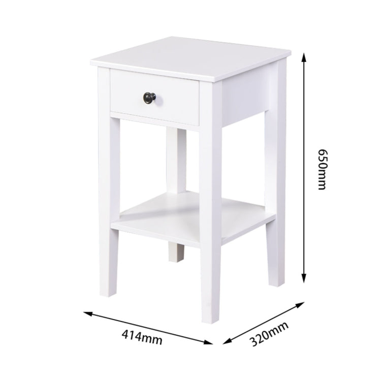 [US Warehouse] Bathroom Floor-standing Storage Table with a Drawer, Size: 41.4x32x65cm