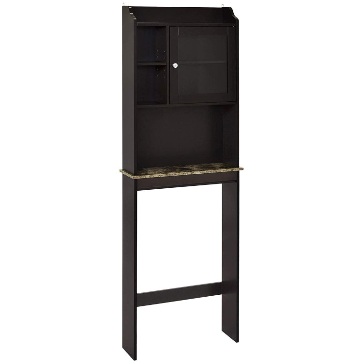 [US Warehouse] Modern Over The Toilet Space Saver Organization Wood Storage Cabinet for Home, Bathroom, Size: 175.3x59.1x18.4cm